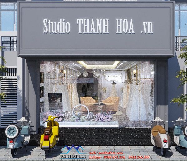 Thiết kế studio áo cưới 50m2 Thanh Hoa - Hà Đông - Hà Nội